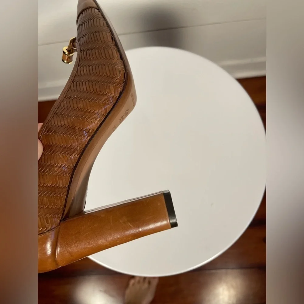 Antonio Brown Leather Heels Size 8.5